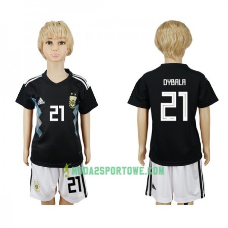 Koszulka Argentyna Dybala 21 Dziecięcy Mistrzostwa Świata 2018 Wyjazdowe Stroje Piłkarskie